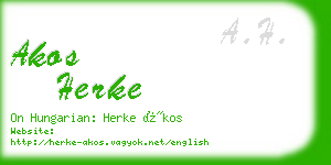 akos herke business card